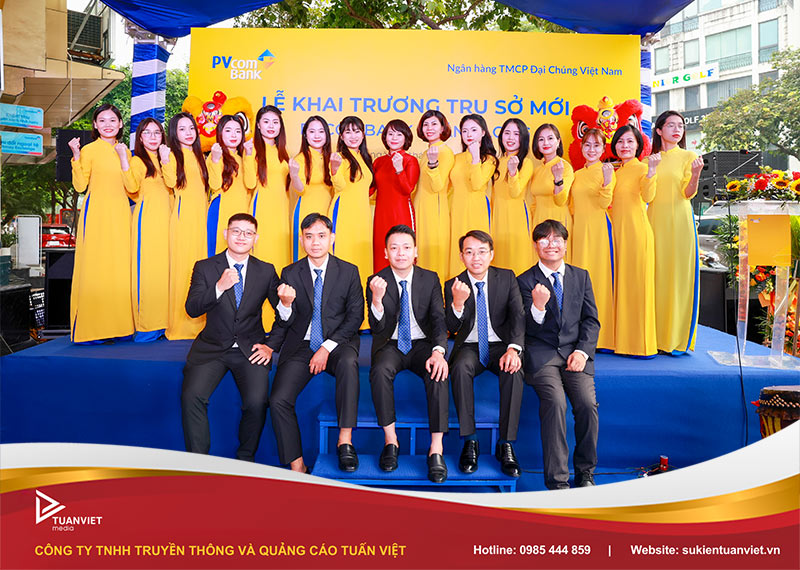 khai trương ngân hàng pvcombank trụ sở thăng long hà nội