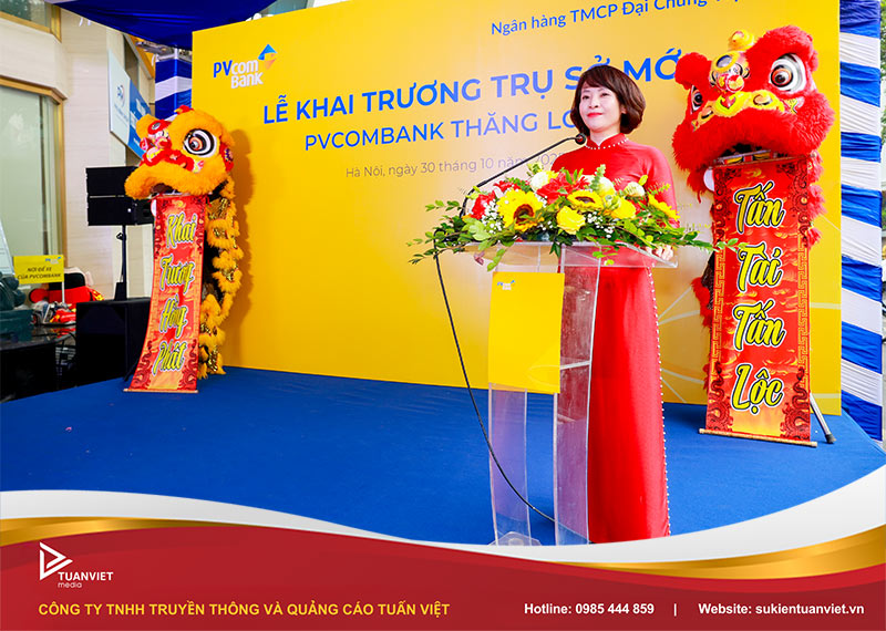 khai trương ngân hàng pvcombank trụ sở thăng long hà nội