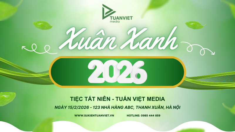 backdrop tiệc chào mừng năm mới