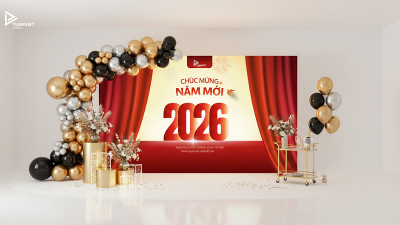 mẫu backdrop chúc mừng năm mới đẹp