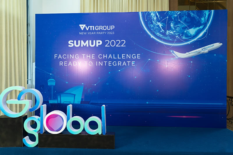 backdrop tiệc chào mừng năm mới