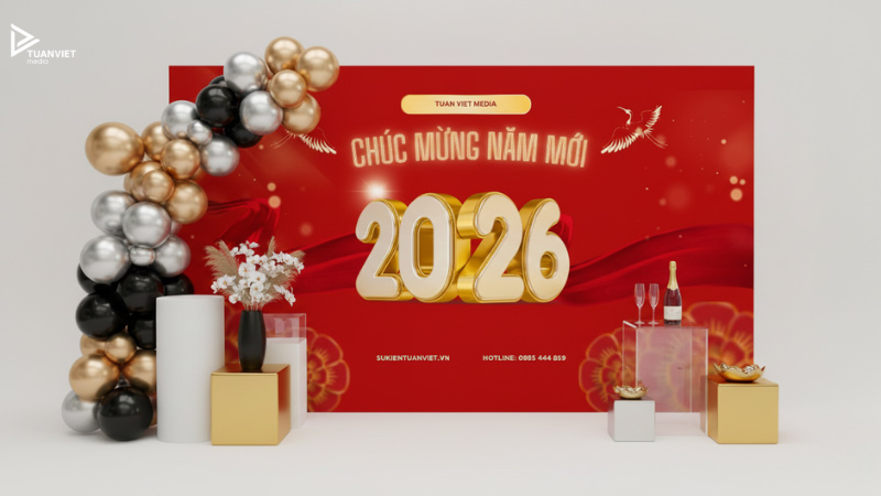 backdrop chúc mừng năm mới nhất 2026 đẹp