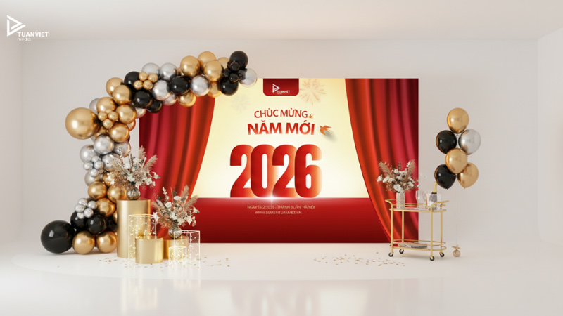 backdrop year end party mới nhất