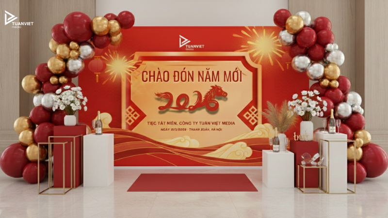 backdrop tất niên truyền thống