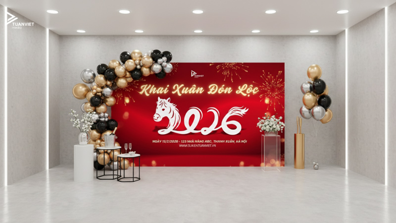 phông tiệc tất niên 2025