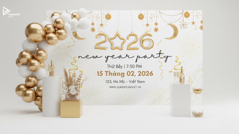 mẫu backdrop tiệc cuối năm công ty