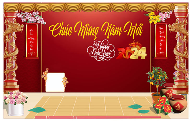 background chúc mừng năm mới 2026