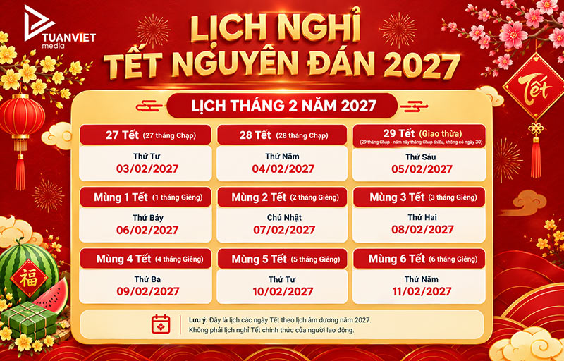 lịch tết âm lịch 2027