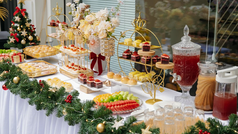 thực đơn tiệc teabreak giáng sinh