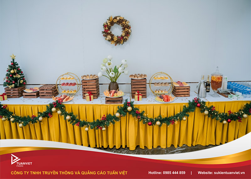 thực đơn tiệc ngọt giáng sinh