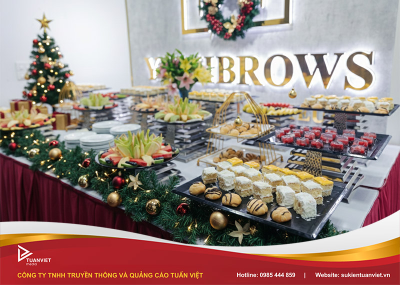 menu teabreak giáng sinh