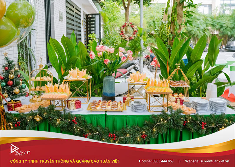 dịch vụ tiệc ngọt giáng sinh