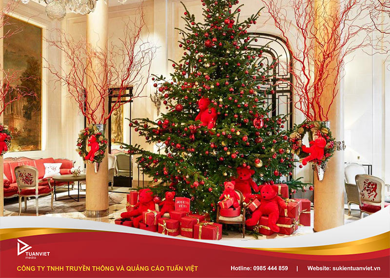 trang trí noel văn phòng đẹp