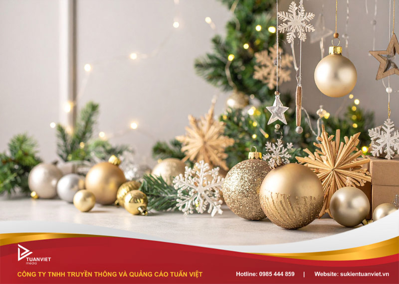 trang trí noel văn phòng