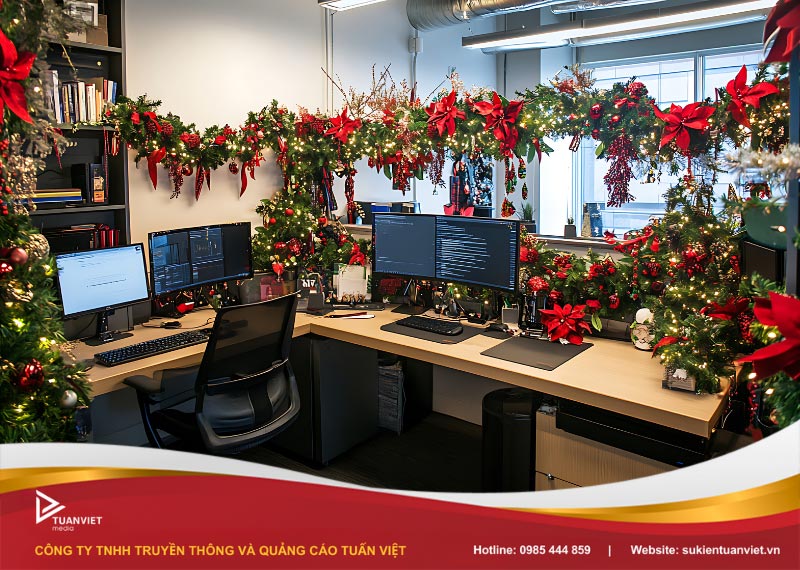 trang trí giáng sinh văn phòng