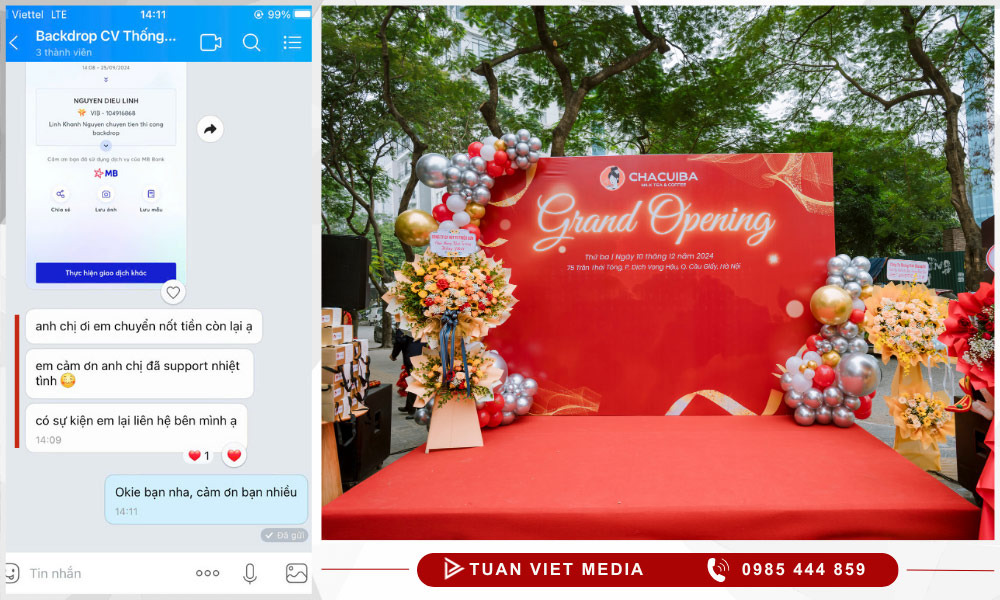 dịch vụ thi công backdrop sự kiện hà nội