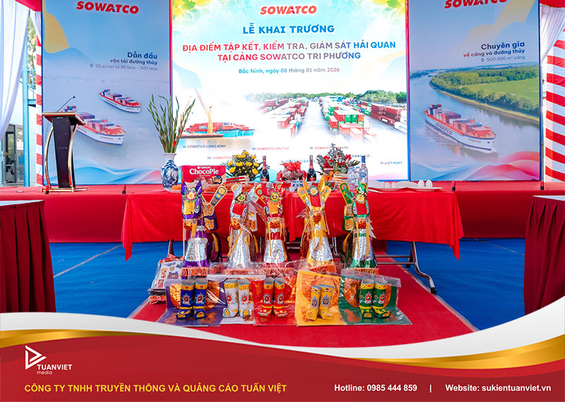 khai trương địa điểm tập kết, kiểm tra và giám sát hải quan tại cạng Sowatco tri phương