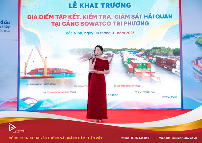 khai trương địa điểm tập kết, kiểm tra và giám sát hải quan tại cạng Sowatco tri phương