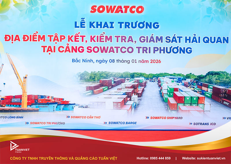 khai trương địa điểm tập kết, kiểm tra và giám sát hải quan tại cạng Sowatco tri phương