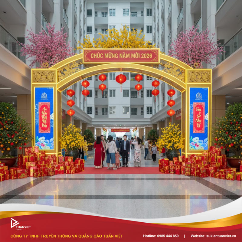 mẫu cổng chào tết đẹp