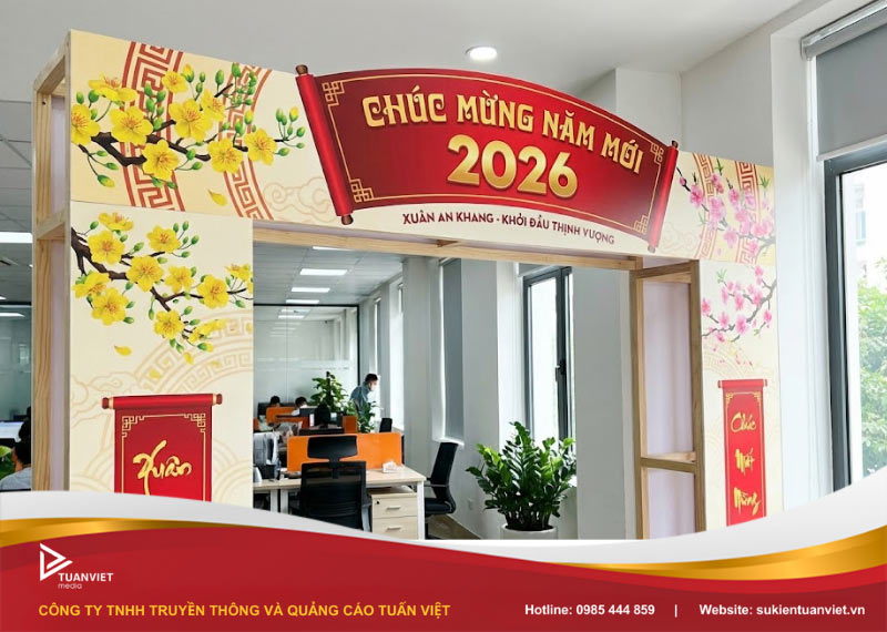 cổng chào năm mới cho công ty