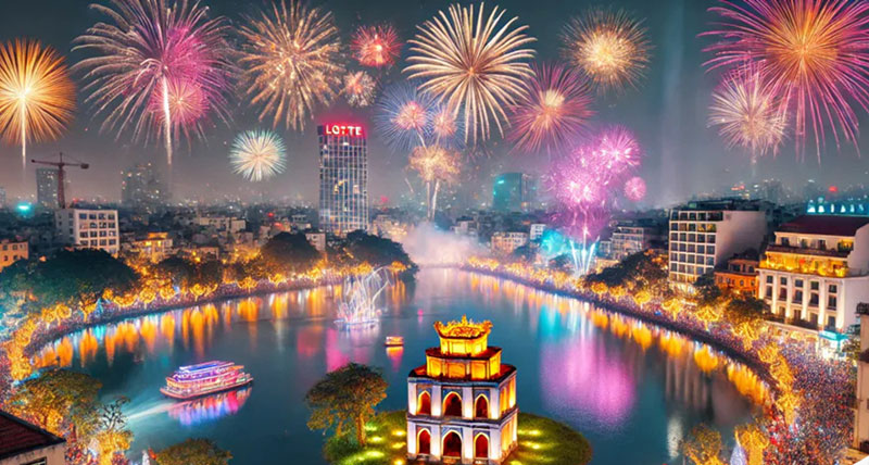 địa điểm bắn pháo hoa tết nguyên đán 2026 tại hà nội