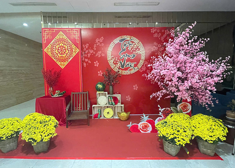 tiểu cảnh tết xưa