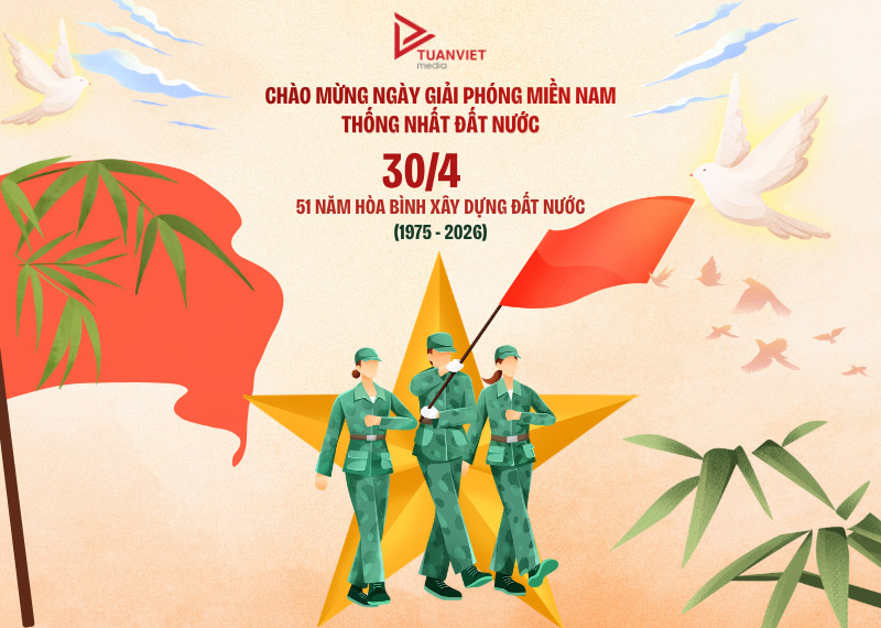 mẫu backdrop 30/4 đẹp 