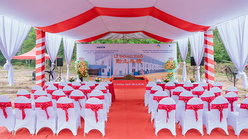 chi phí tổ chức lễ khởi công