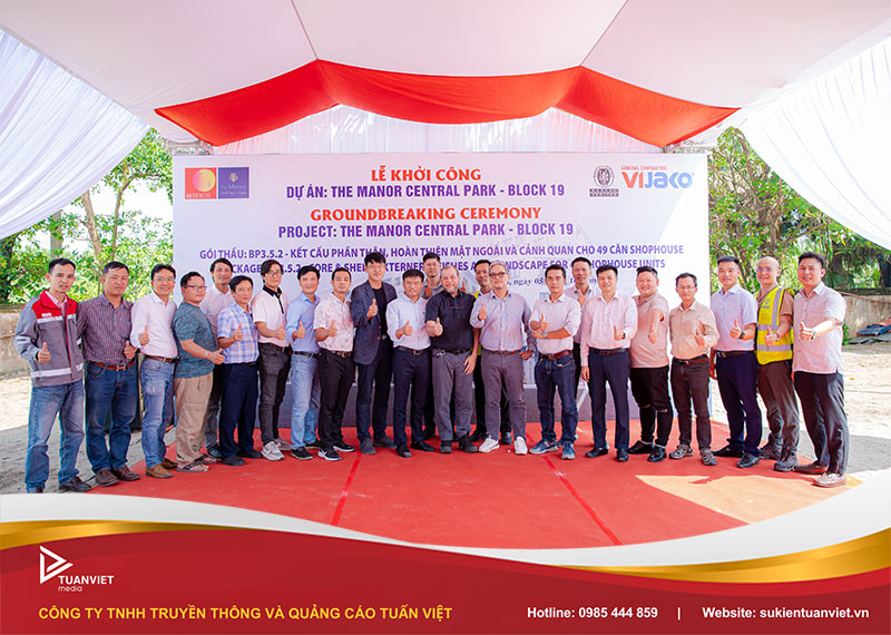 bảng chi phí tổ chức khởi công