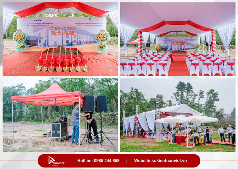 bảng giá chi phí tổ chức lễ khởi công trọn gói