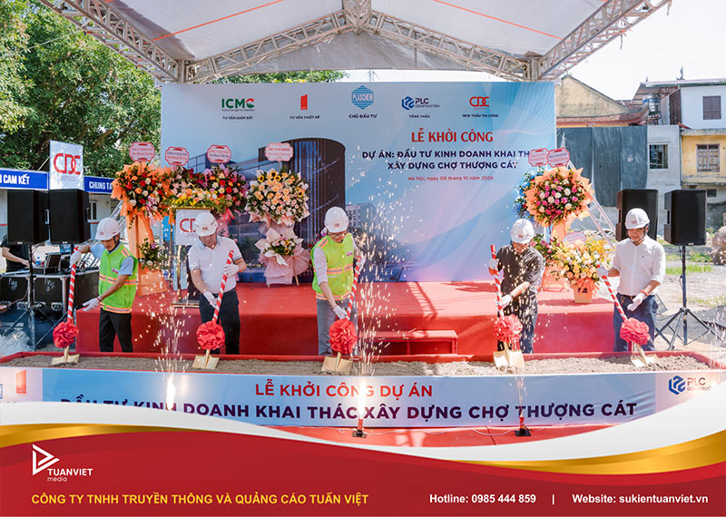 bảng giá chi phí tổ chức lễ khởi công trọn gói 2026