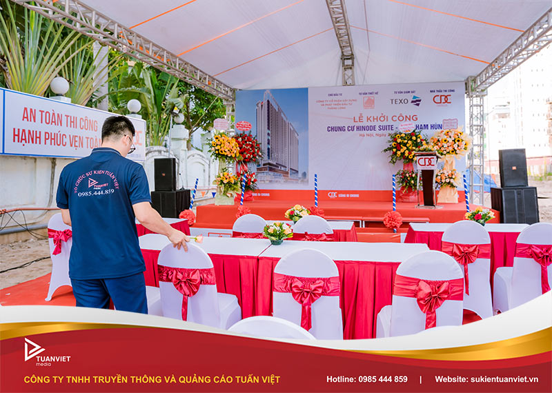 tổ chức lễ khởi công chi phí bao nhiêu