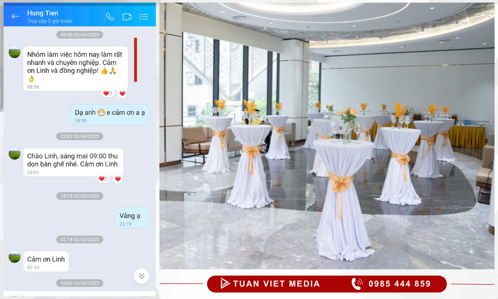 cho thuê bàn ghế sự kiện  hà nội