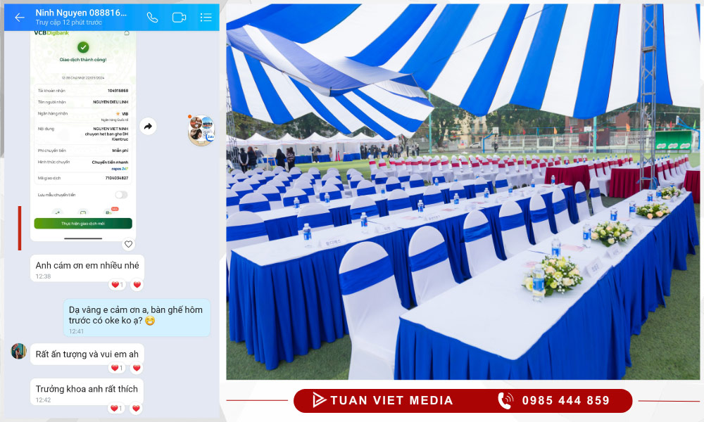 cho thuê bàn ghế tại hà nội