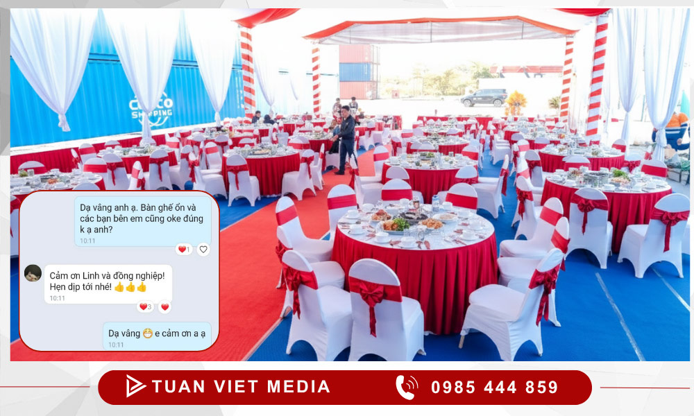 giá cho thuê bàn ghế