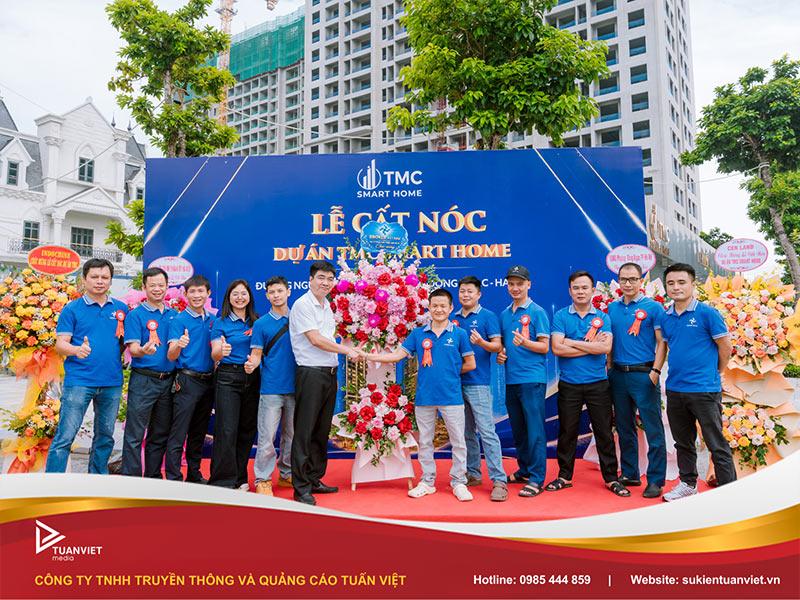 tổ chức lễ cất nóc tuấn việt media