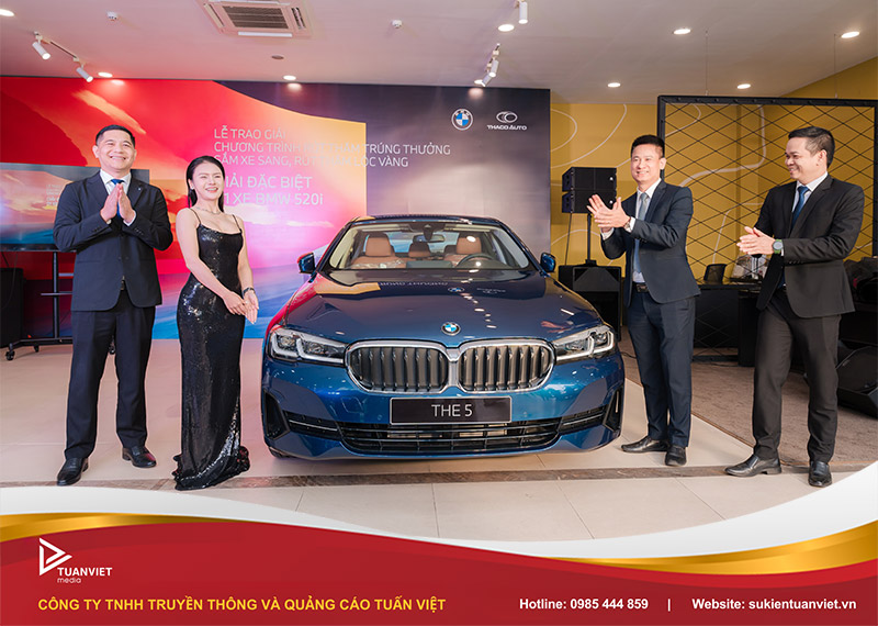 lễ trao giải chương trình sắm xe sang rút thăm lộc vàng