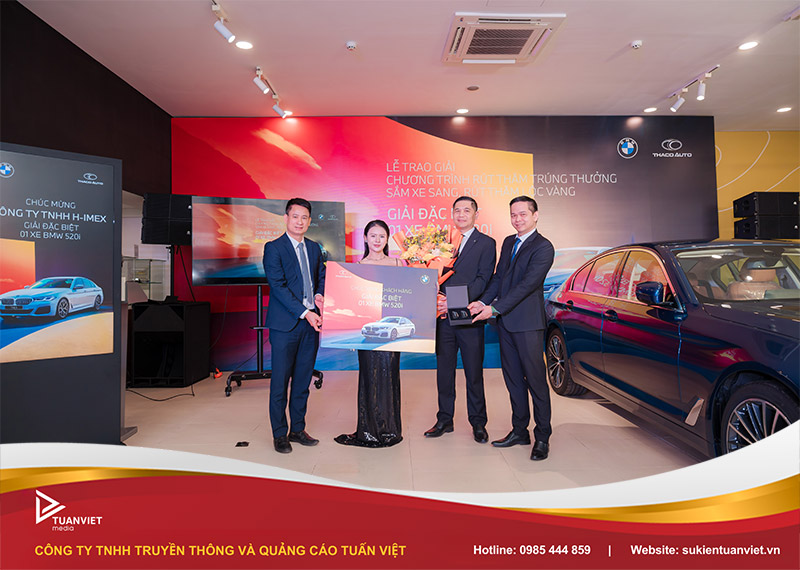 lễ trao giải chương trình sắm xe sang rút thăm lộc vàng