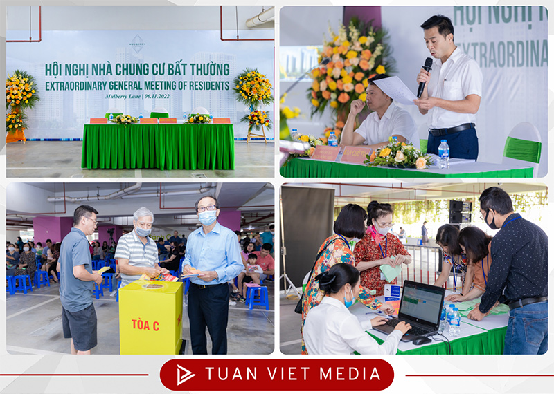 quy trình tổ chức hội nghị nhà chung cư bất thường