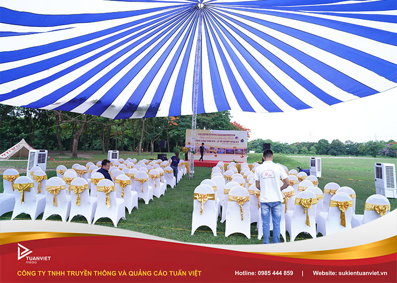 chia sẻ kinh nghiệm tổ chức sự kiện ngoài trời vào mùa hè