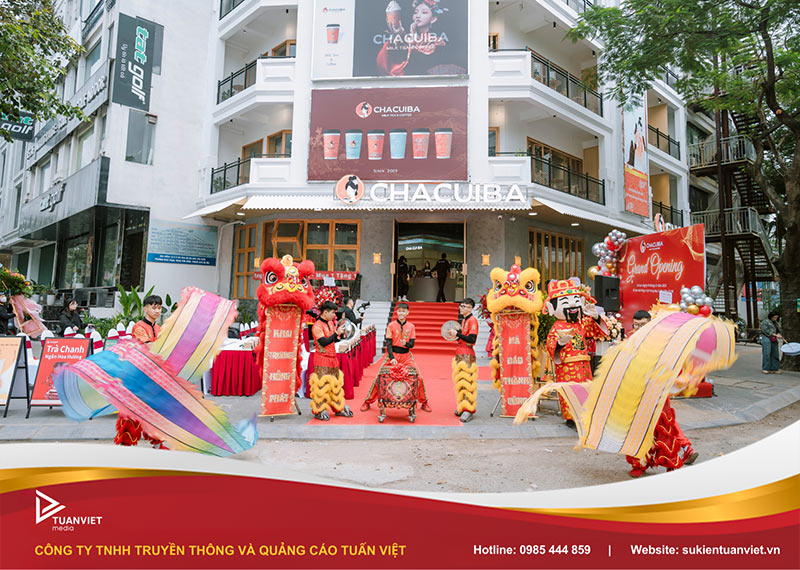 khai trương quán trà sữa