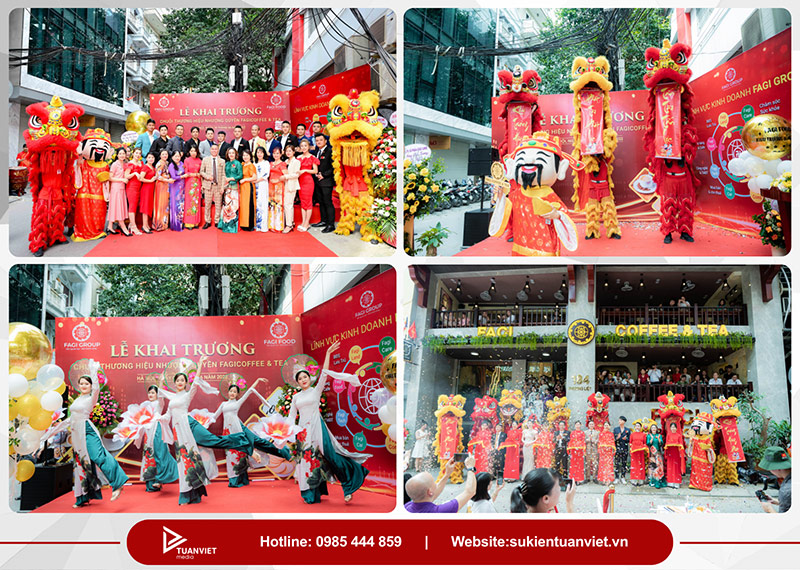 tổ chức khai trương tiệm trà sữa