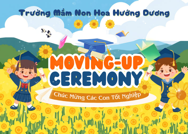 mẫu background lễ tốt nghiệp trường mầm non