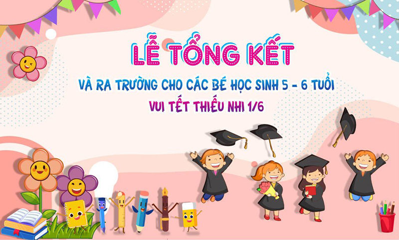 backdrop lễ tốt nghiệp mầm non