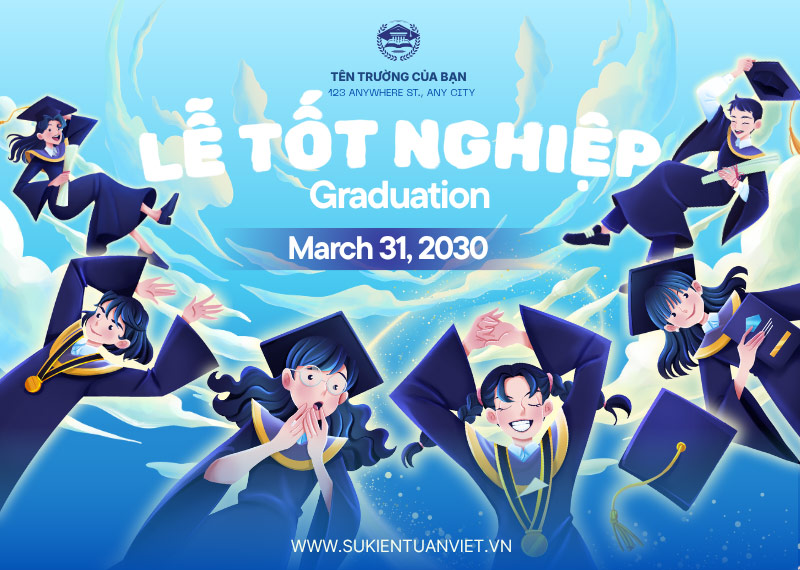 mẫu backdrop lễ tốt nghiệp đẹp