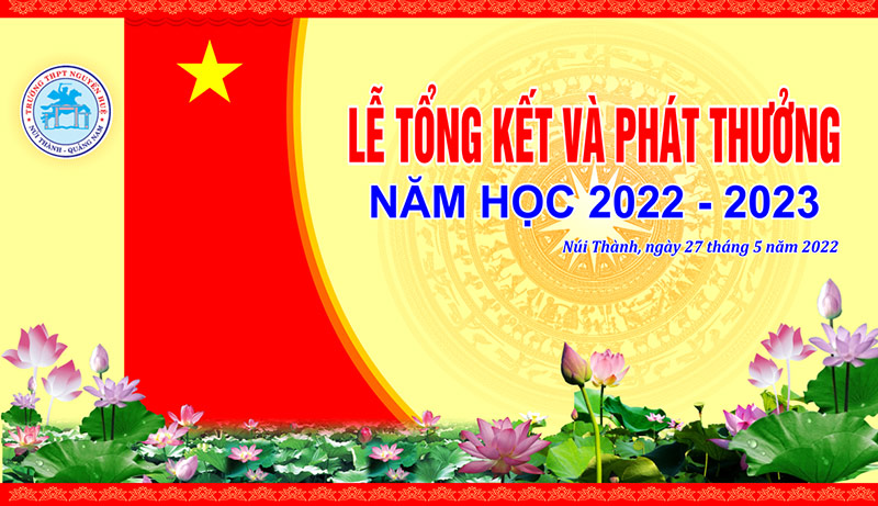 backdrop lễ tổng kết cuối năm học