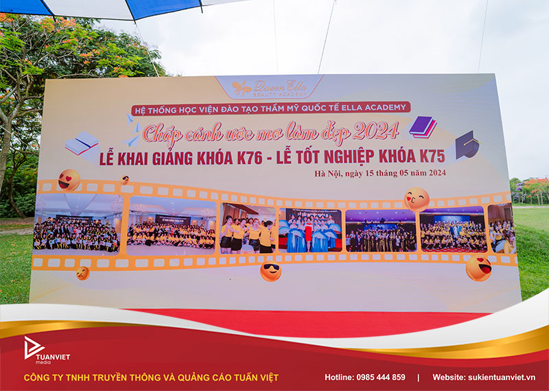 backdrop lễ tốt nghiệp năm học 2025 - 2026
