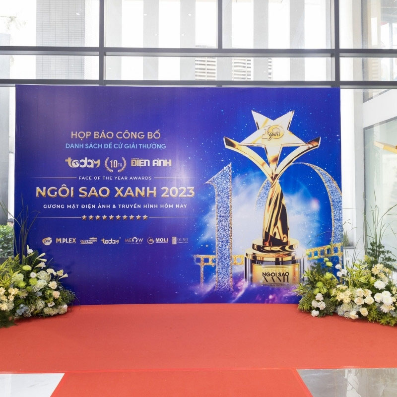 Backdrop họp báo sang trọng