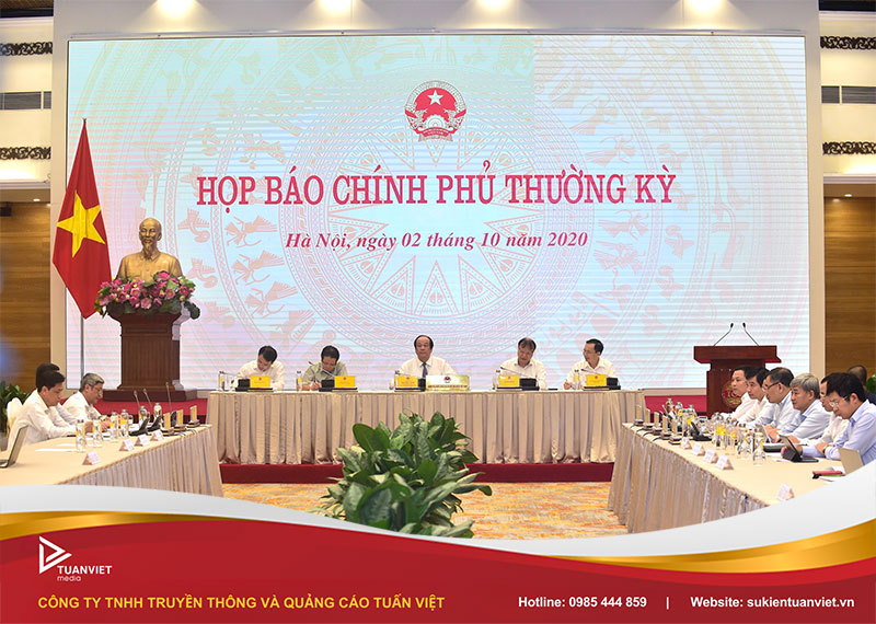 thiết kế backdrop họp báo